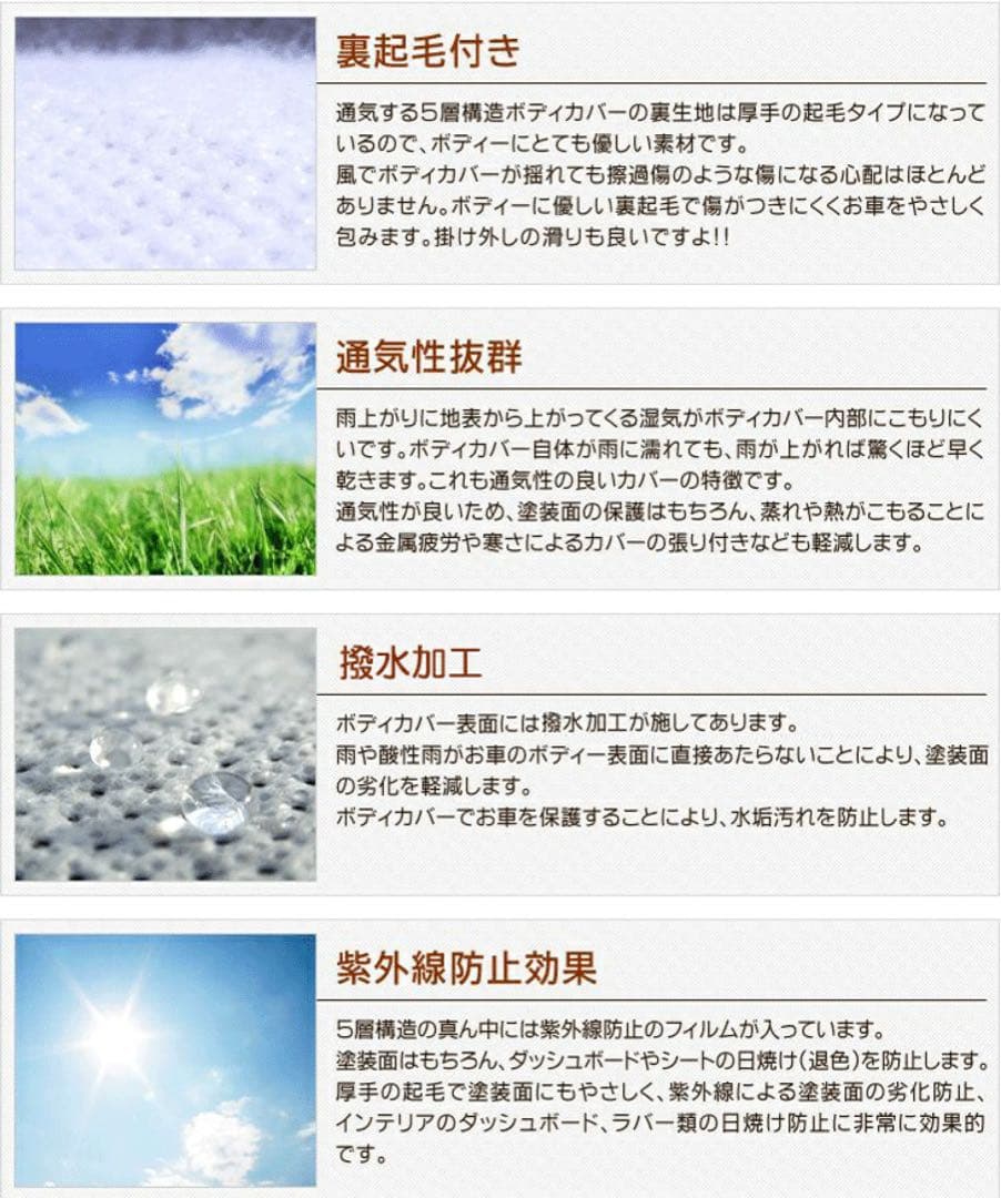 レクサス ＮＸ 対応用 ボディカバー【裏起毛】