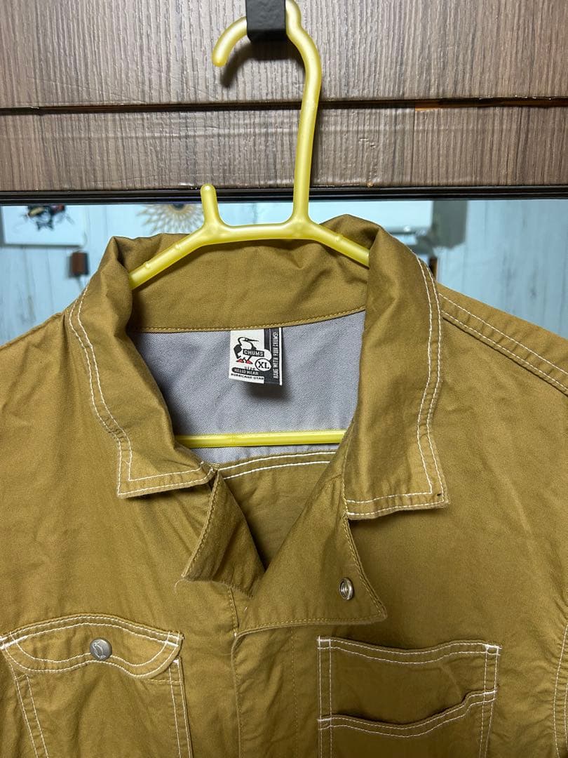 CHUMS ベージュ オーバーオール