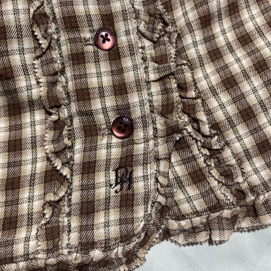 ピンクハウス　フード付きブラウス