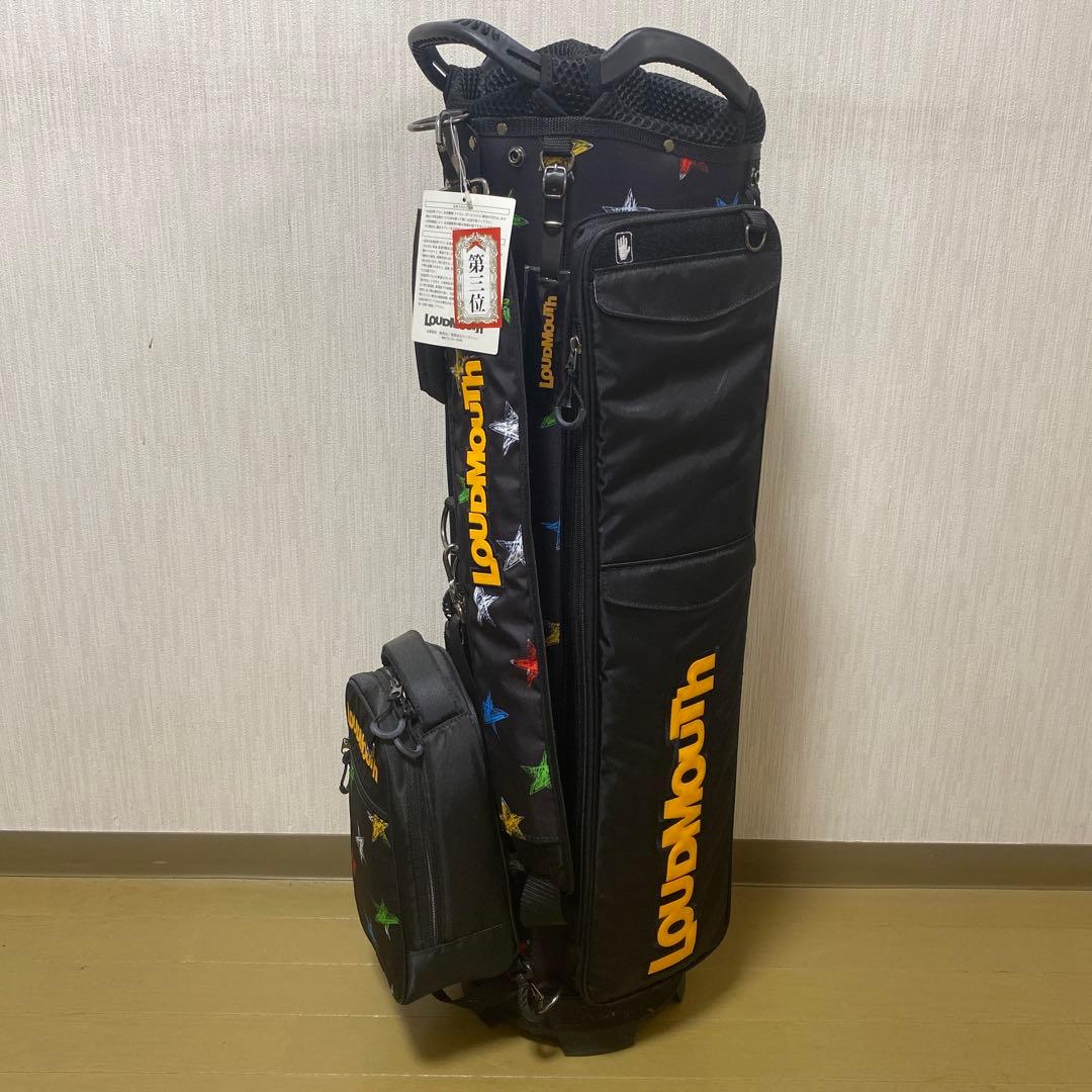 新品未使用！ LOUDMOUTH キャディバッグ ブラック 星柄