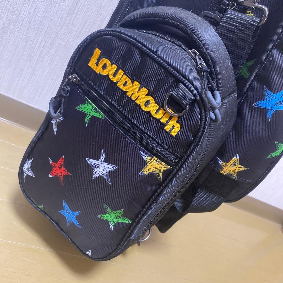 新品未使用！ LOUDMOUTH キャディバッグ ブラック 星柄