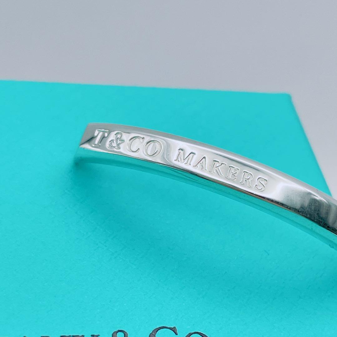 Tiffany & Co. メイカーズ　バングル　ナロー　カフ　シルバー