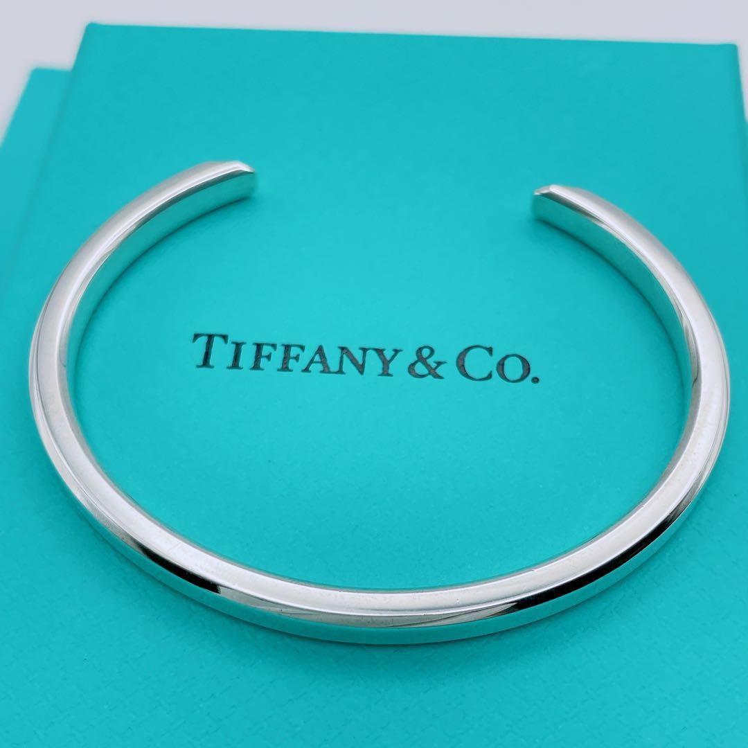 Tiffany & Co. メイカーズ　バングル　ナロー　カフ　シルバー