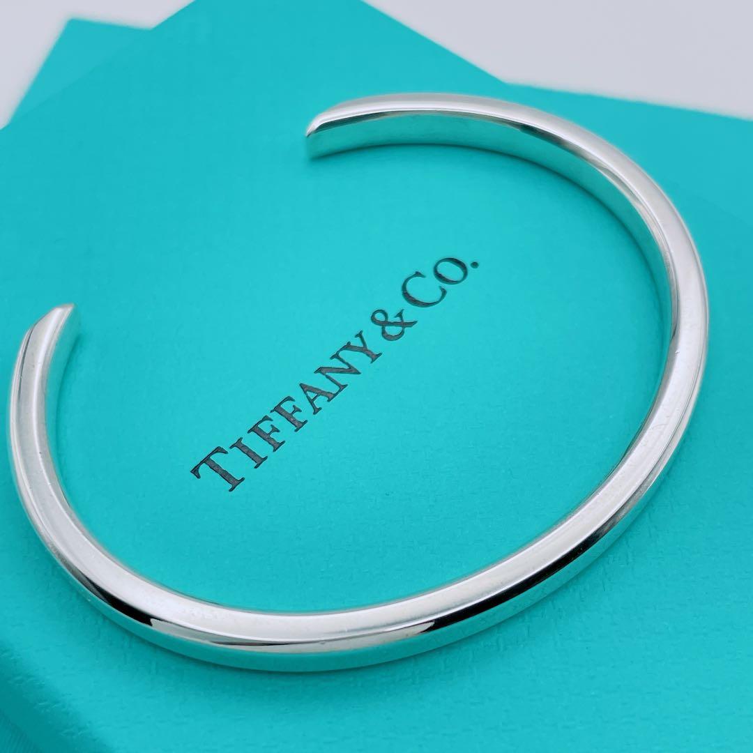 Tiffany & Co. メイカーズ　バングル　ナロー　カフ　シルバー