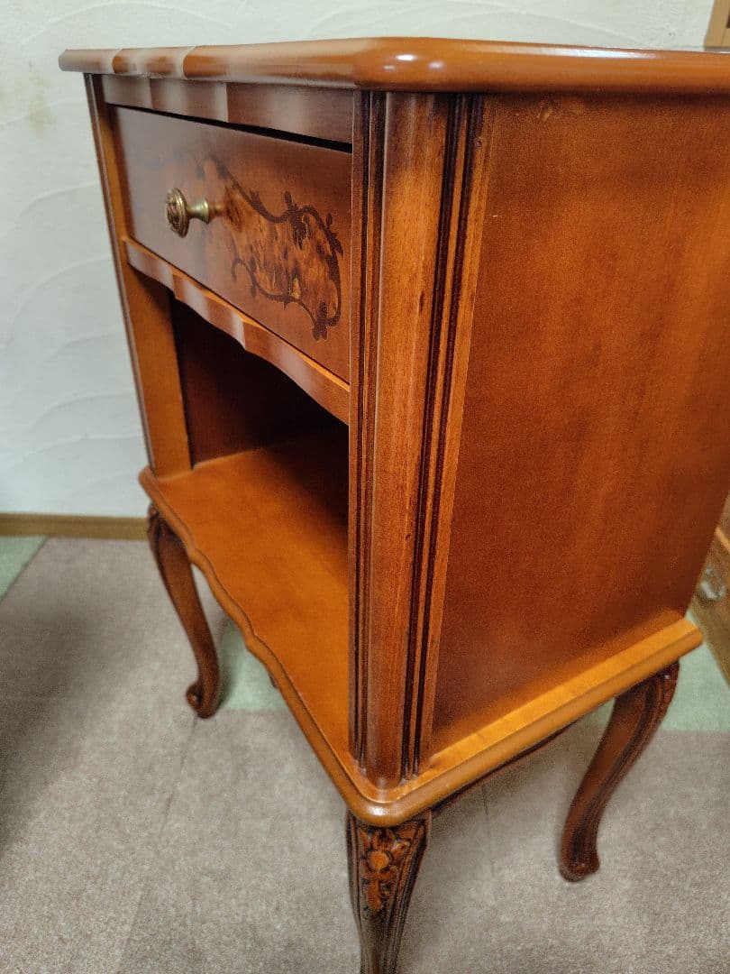 象嵌　猫脚　サイドチェスト　コンソールテーブル