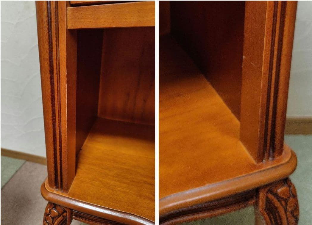 象嵌　猫脚　サイドチェスト　コンソールテーブル