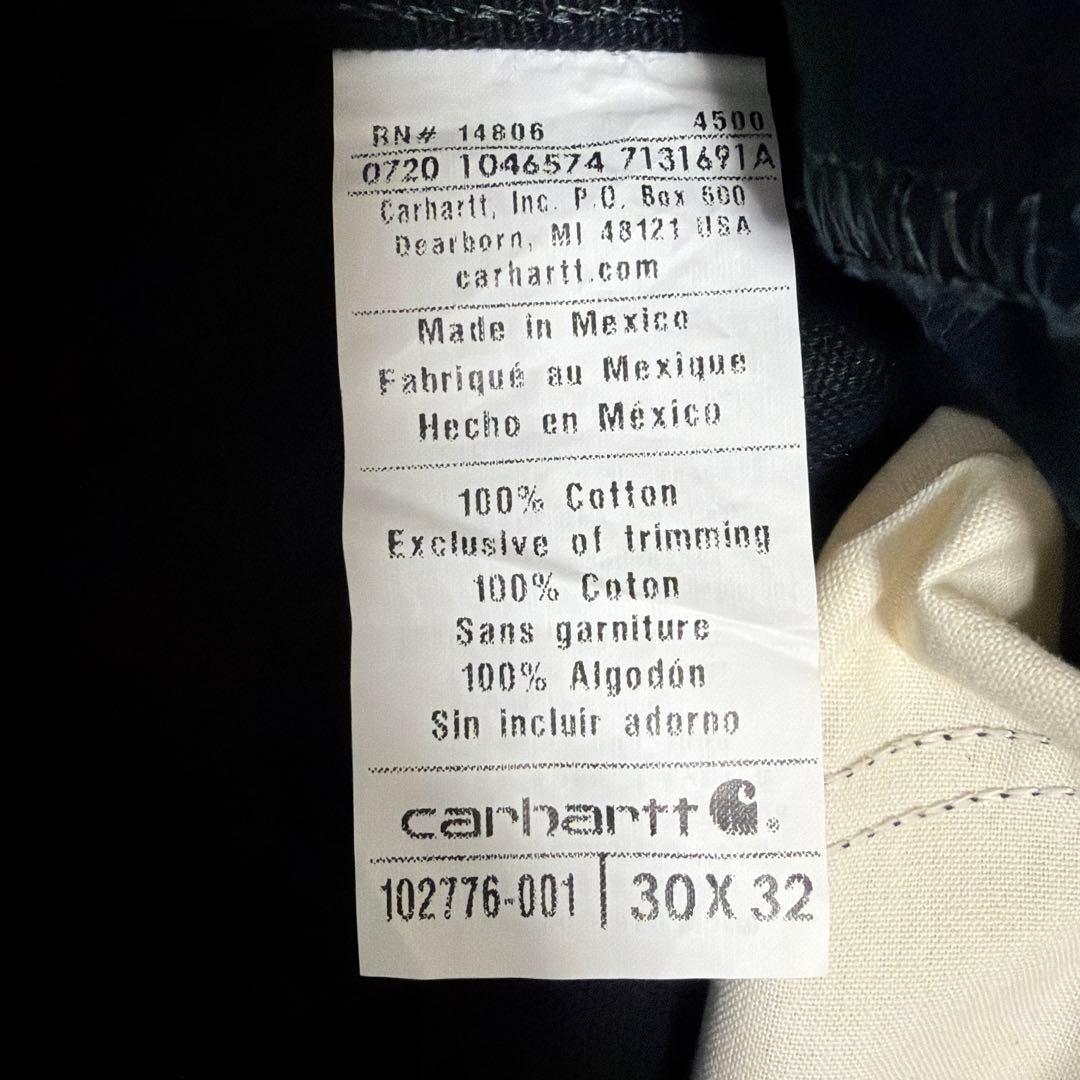 Carhartt カーハートオーバーオール　ダブルニーダック　ブラック30/32