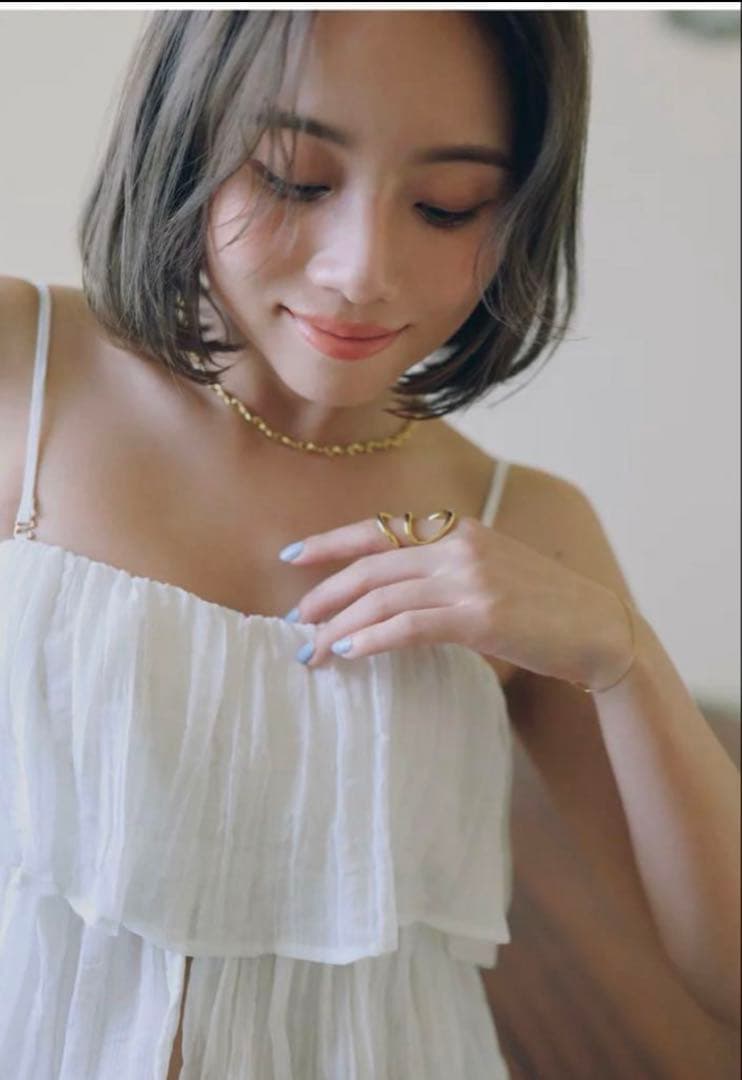 searoomlynn collab パッドinフリル 2wayキャミソール M