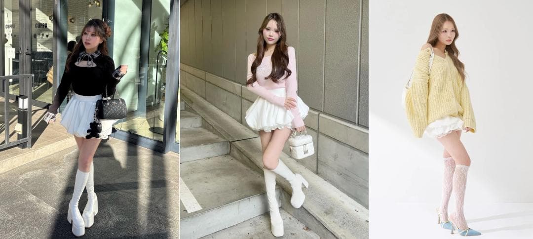 ダーリッチ darich ボリュームバルーンミニスカート ホワイト FREE