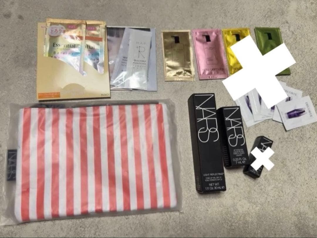 NARS プライマー&リキッドブラッシュ ノベルティ、サンプル付き