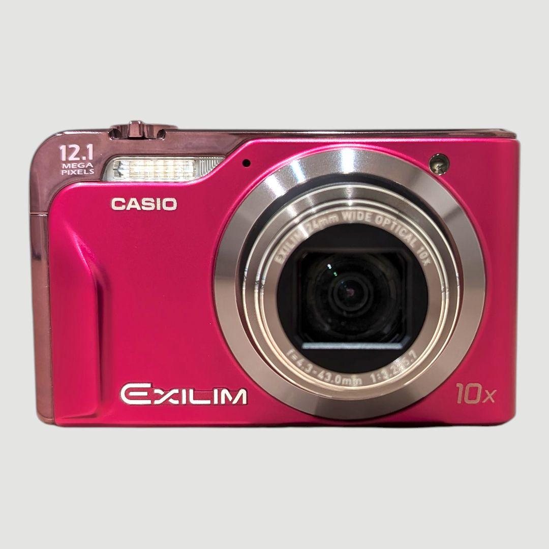 美品 動作確認済 CASIO EX-H10 ピンク デジカメ 充電器 付属品多数