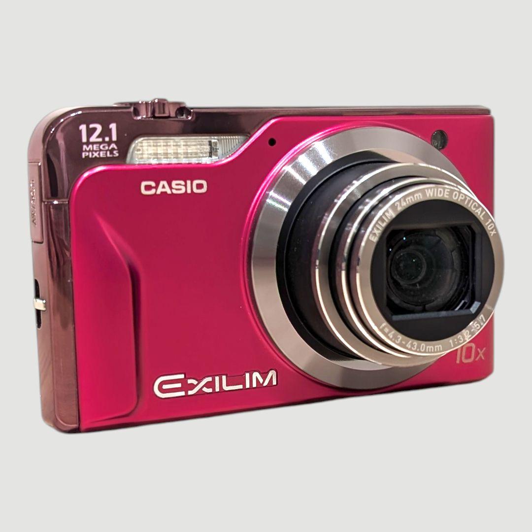 美品 動作確認済 CASIO EX-H10 ピンク デジカメ 充電器 付属品多数