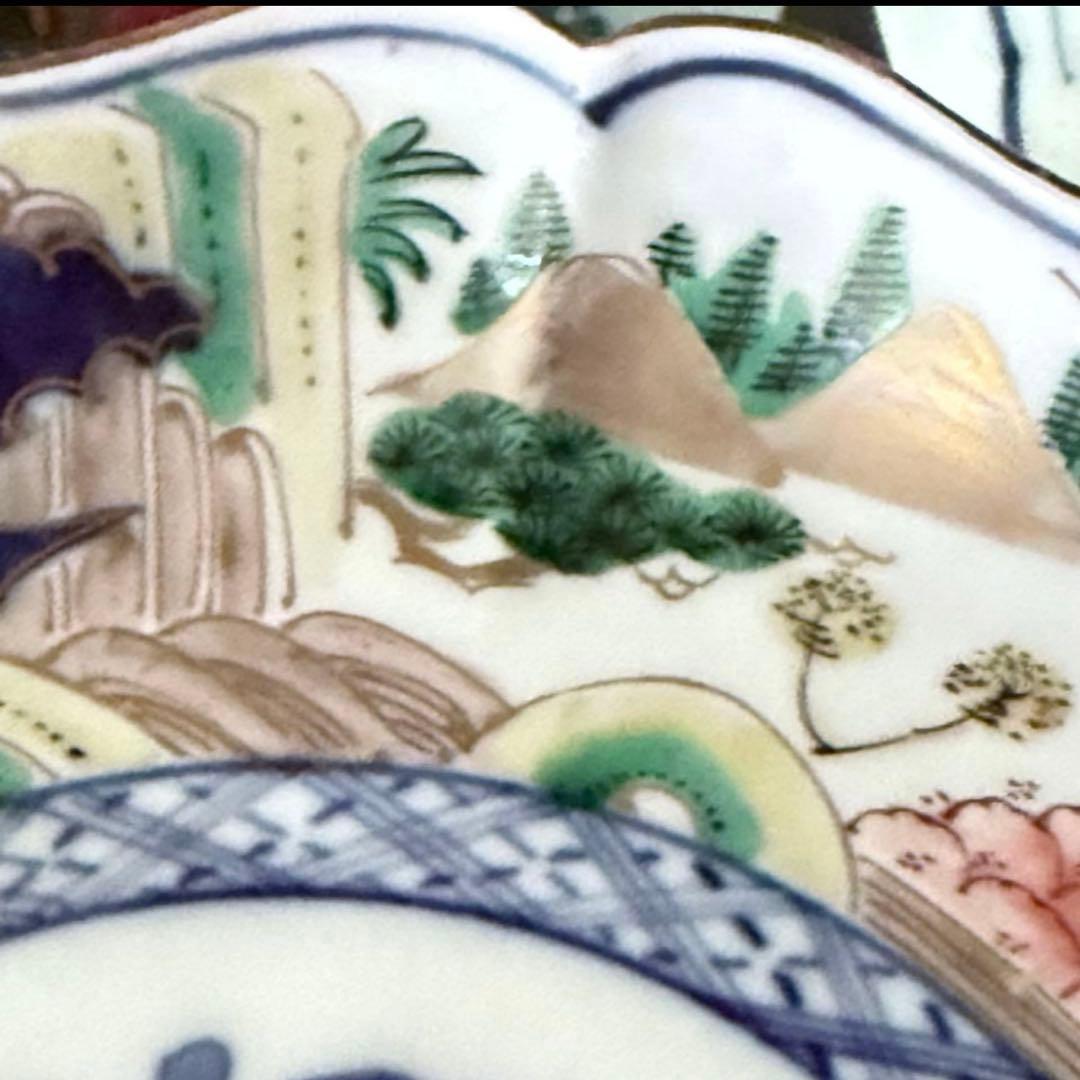 K様へ感謝お嫁入り‼️最強運GOLD伊万里錦手帆かけ舟❌山水❌米俵在銘八寸皿2客