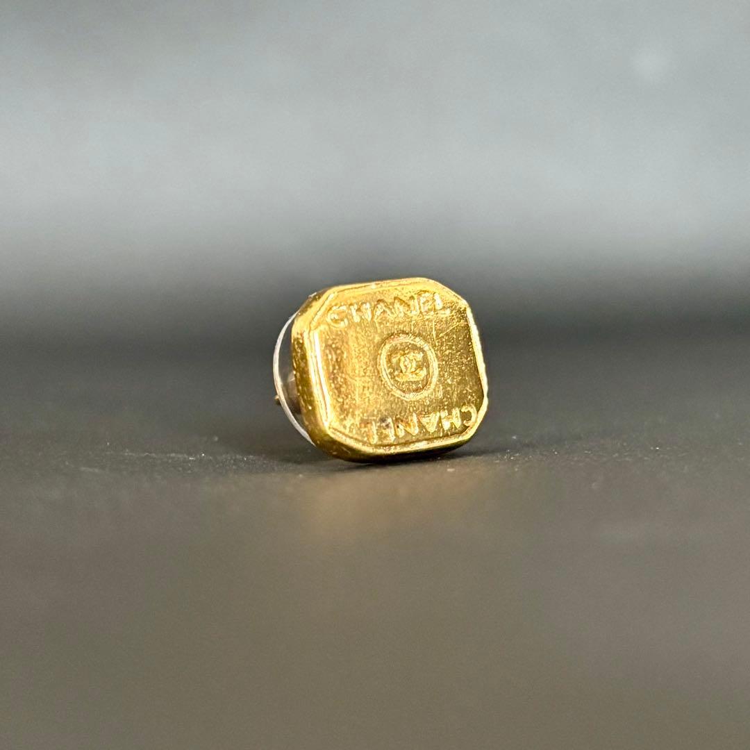 【良品】【シャネル】ロゴ ココマーク スクエア 99A ピアス 片方 片耳