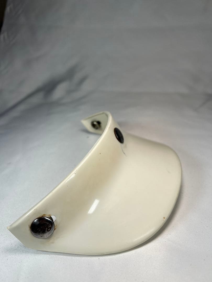 BUCO オリジナルバイザー　白　ホワイト　ブコ　ハーフ　ビンテージヘルメット