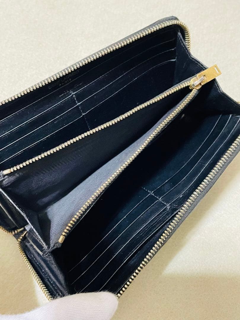 美品　サンローラン　エナメル　財布　正規品