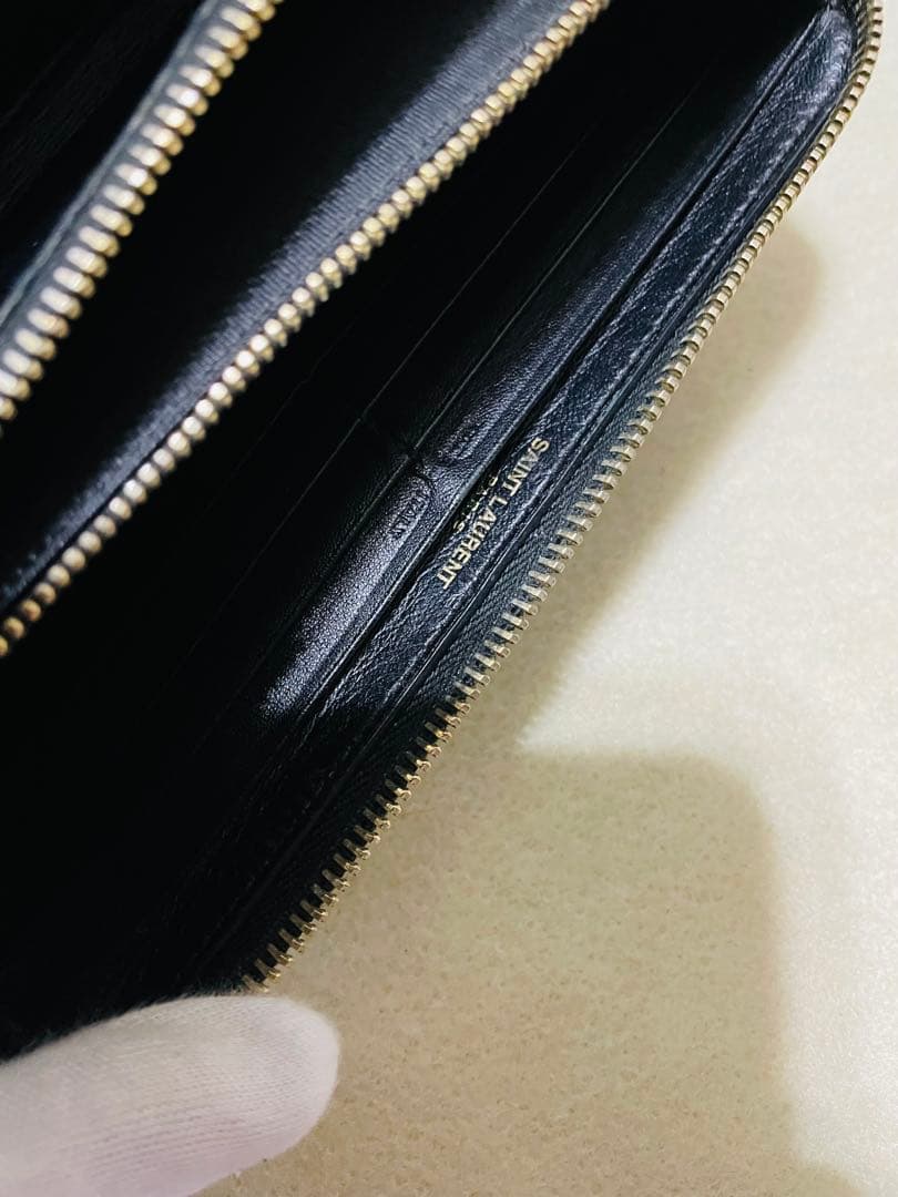 美品　サンローラン　エナメル　財布　正規品
