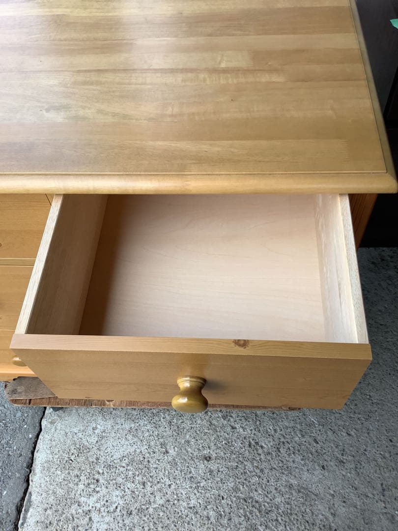 【小さめ】3段洋服タンス 木製チェスト志水木工 B&W