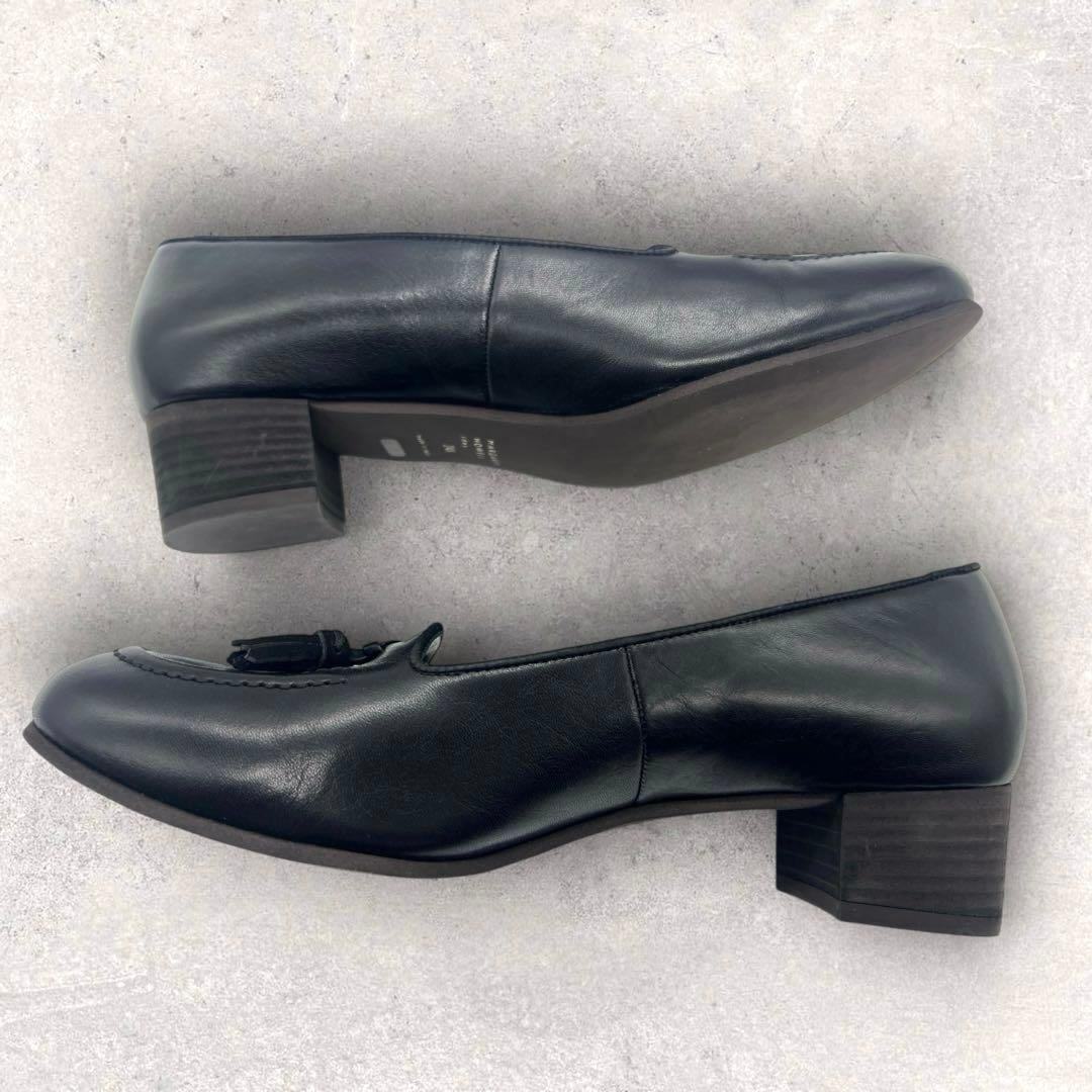 美品☆ マーガレットハウウェル　黒　ブラックローファー　タッセル　24.5㎝