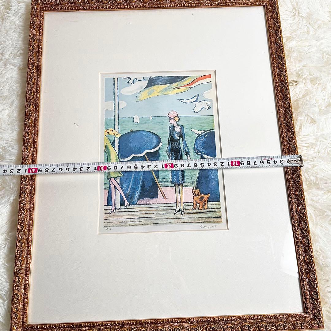 【希少作】カシニョール　EA版 「ドーヴィルの優雅な女性」直筆サイン