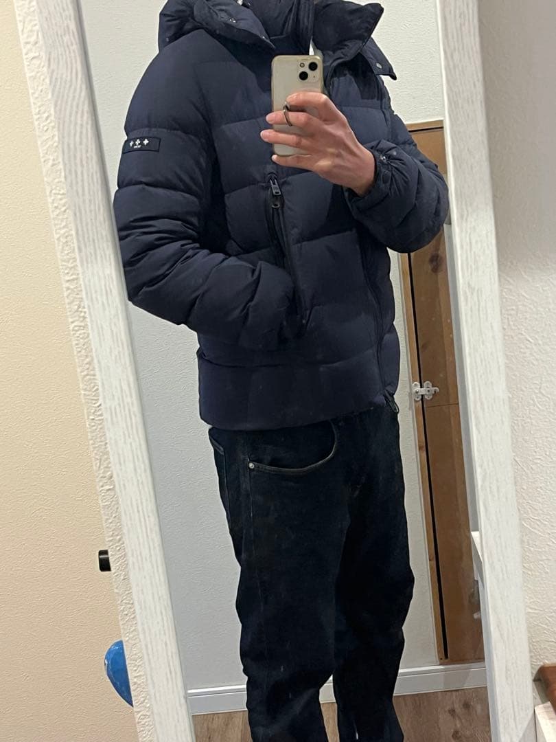 タトラス　メンズ　ダウン　ボルボレ　BORBORE ネイビー　サイズ　02