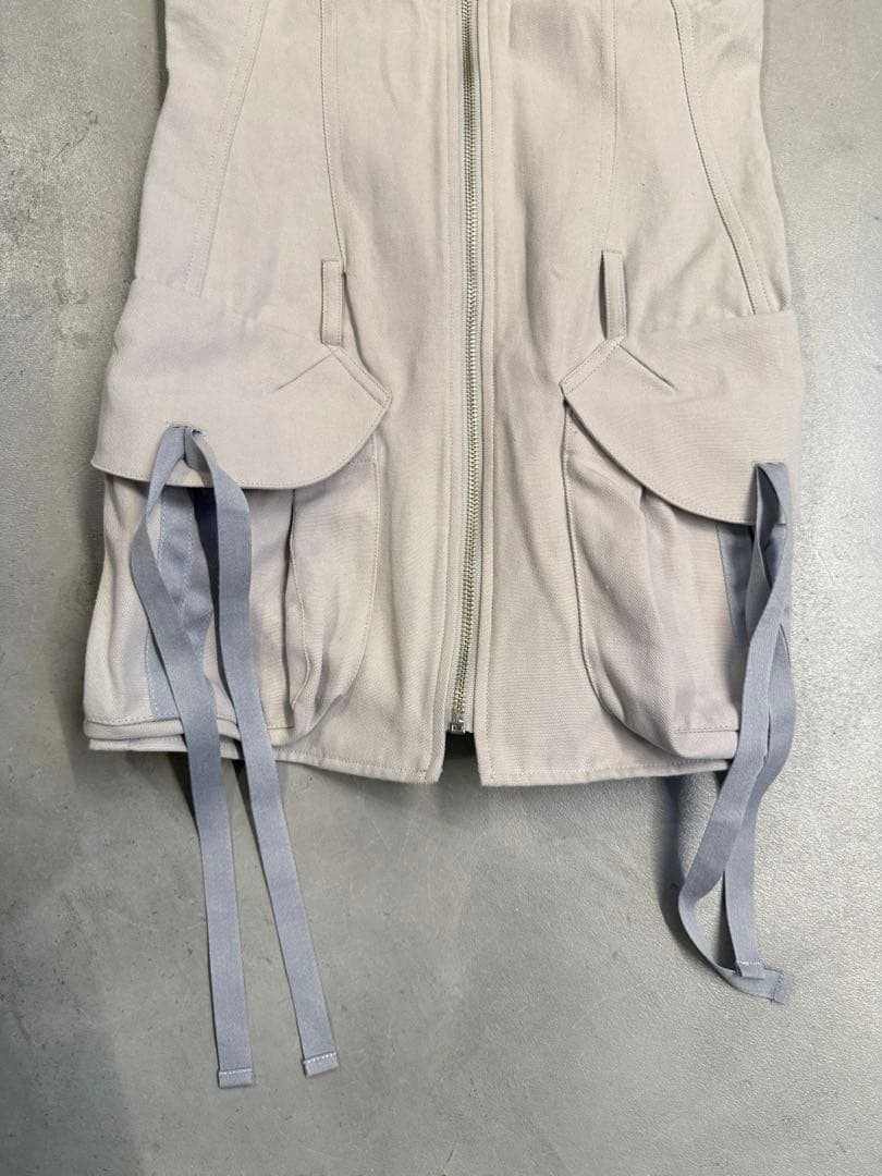 ワンピース SCULPTOR cargo zip-up dress