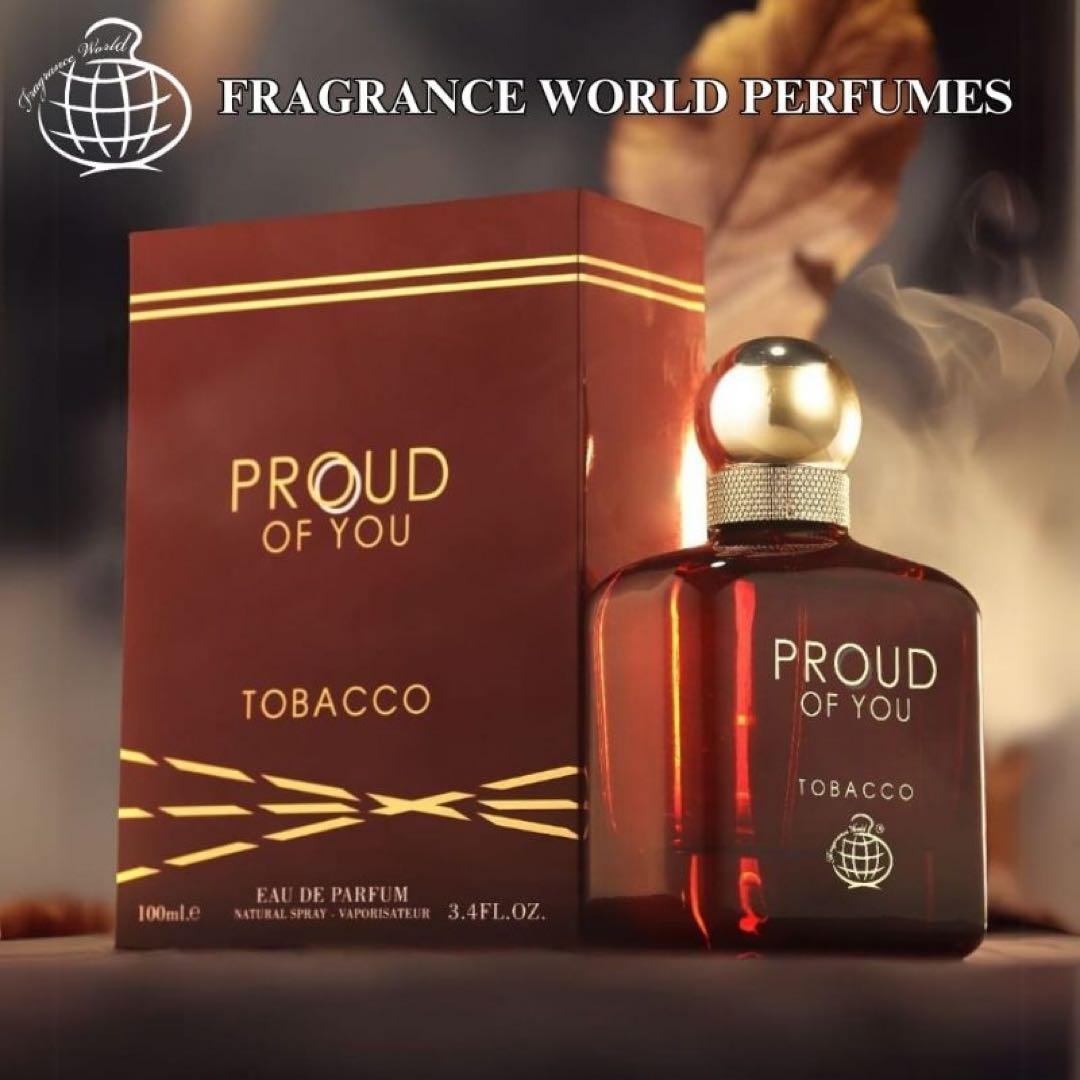香水(男性用) Fragrance World Proud of You Tobacco