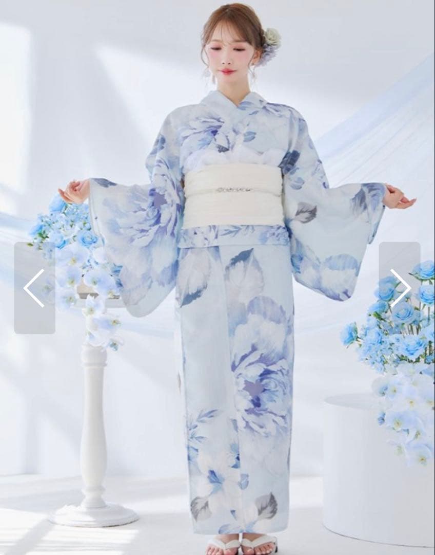 sugar♡浴衣＋帯＋髪飾り＋下駄