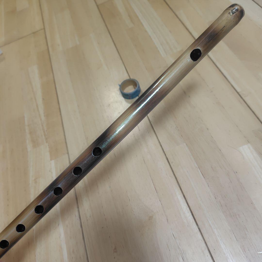 篠笛 六穴五本調子 炙りラメ ５４