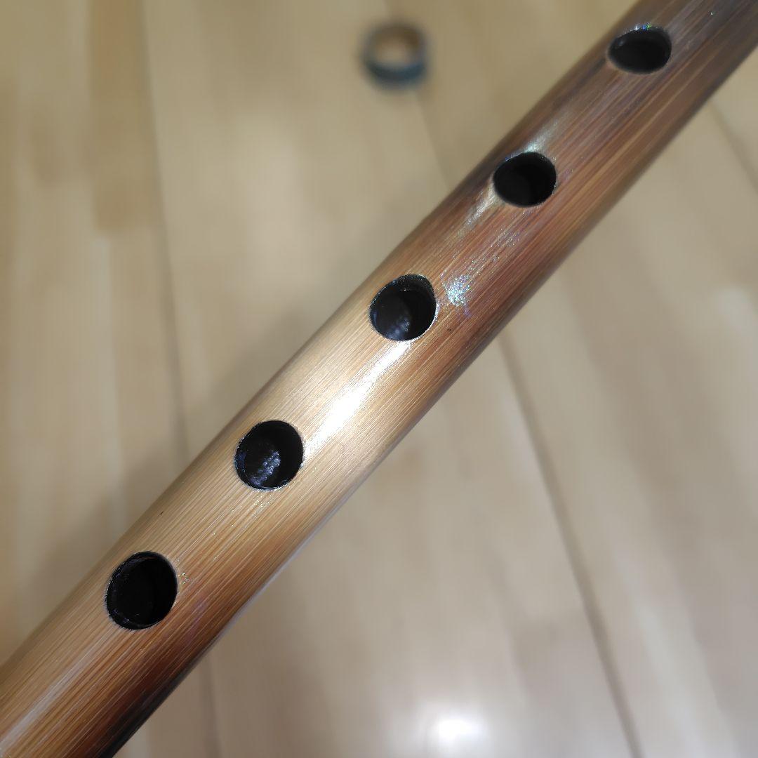 篠笛 六穴五本調子 炙りラメ ５４