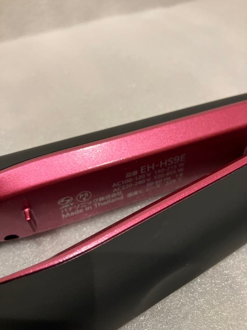 パナソニック ヘアーアイロン ストレート用 ナノケア 海外対応EH-HS9E-K