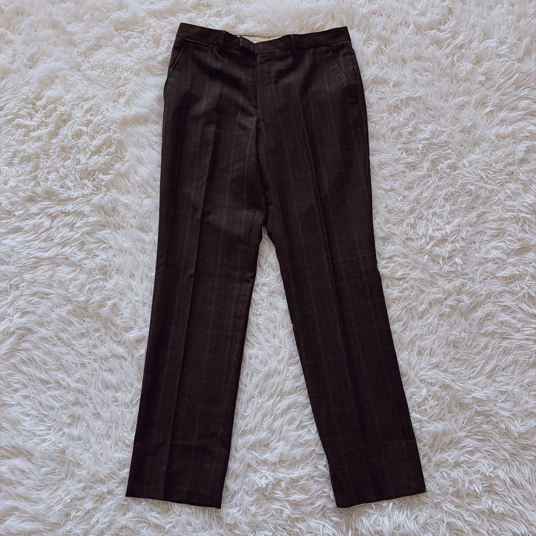 ポールスミスコレクション 裏地花柄 総柄 セットアップスーツ Lサイズ ブラウン