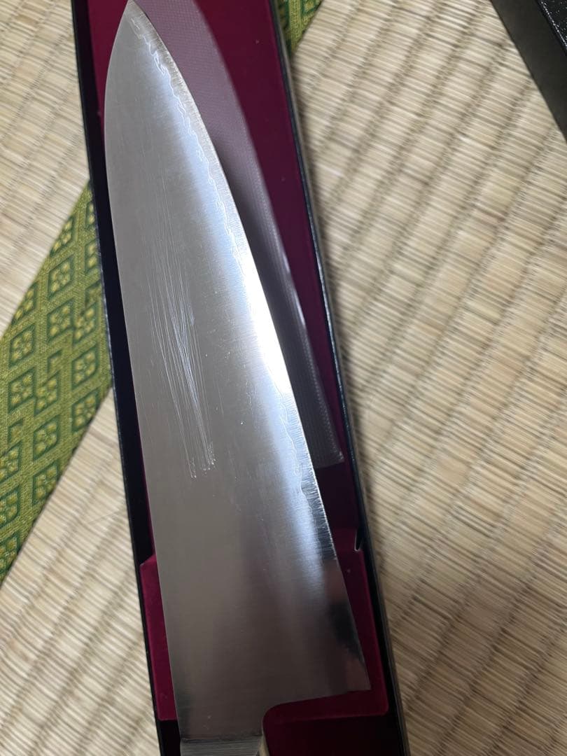 【美品】高村刃物 Takamura R2 牛刀 180mm 口金付