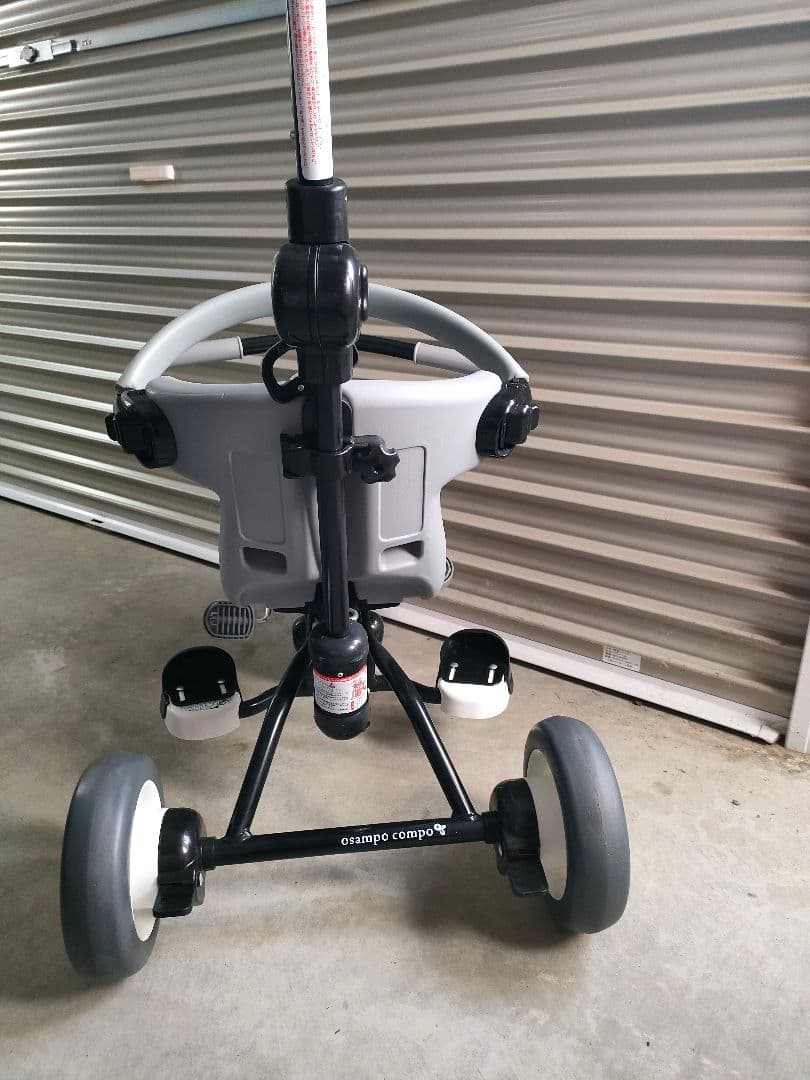 美品　ides 折りたたみおさんぽコンポ　折りたたみ三輪車　グレー　説明書箱付き