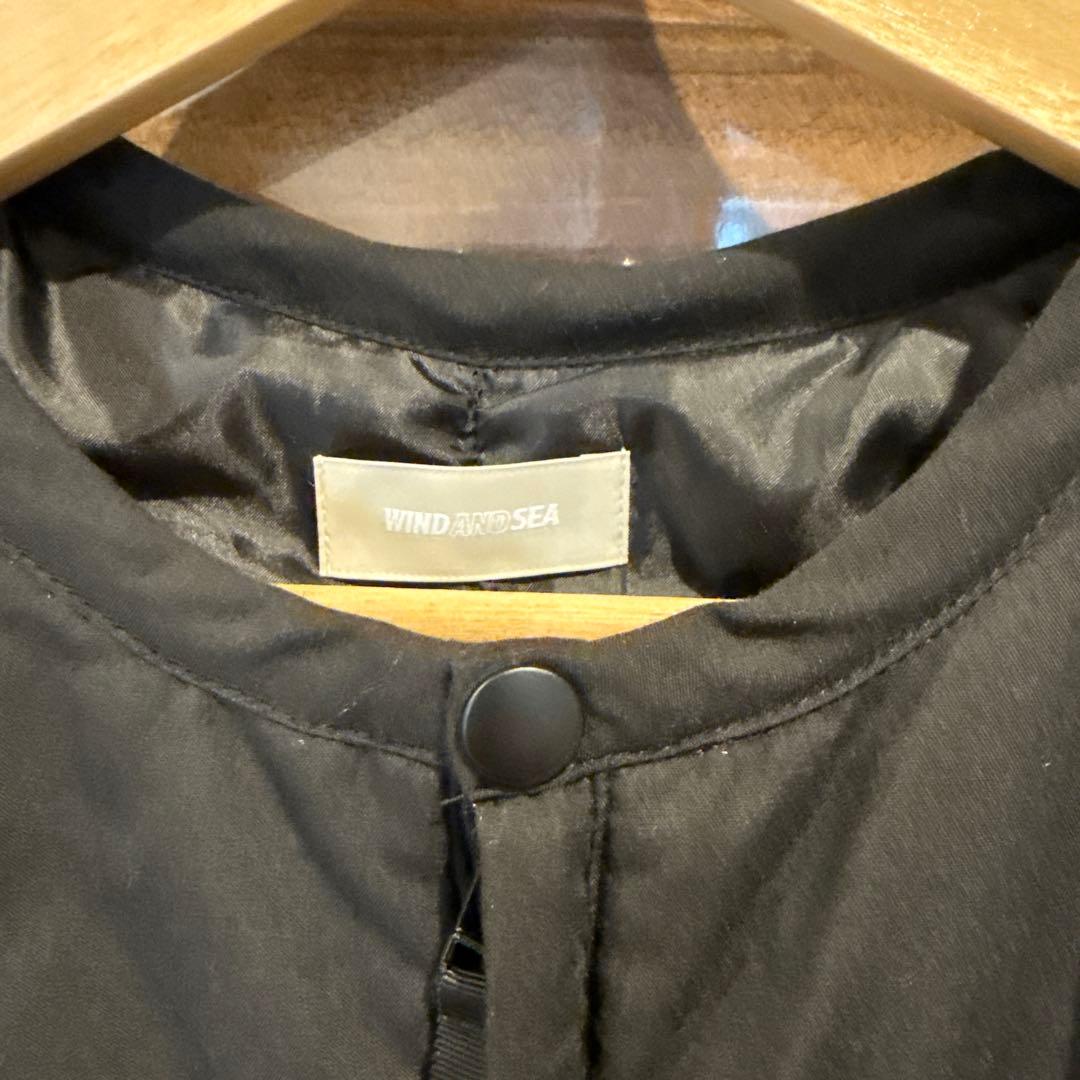 WIND AND SEA ブラックダウンベスト