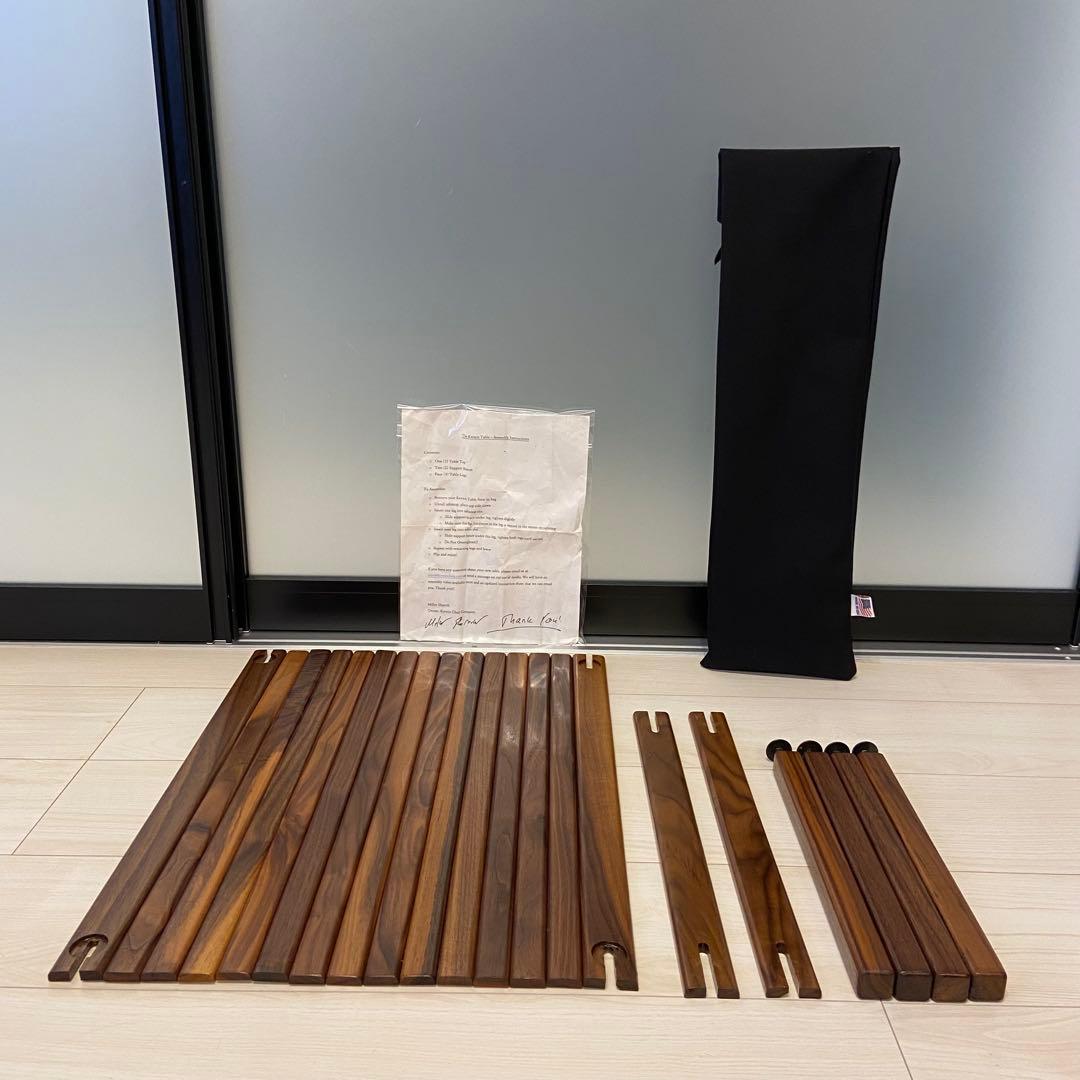 【未使用】カーミットテーブル ワイド ウォールナット ／ カーミットチェア