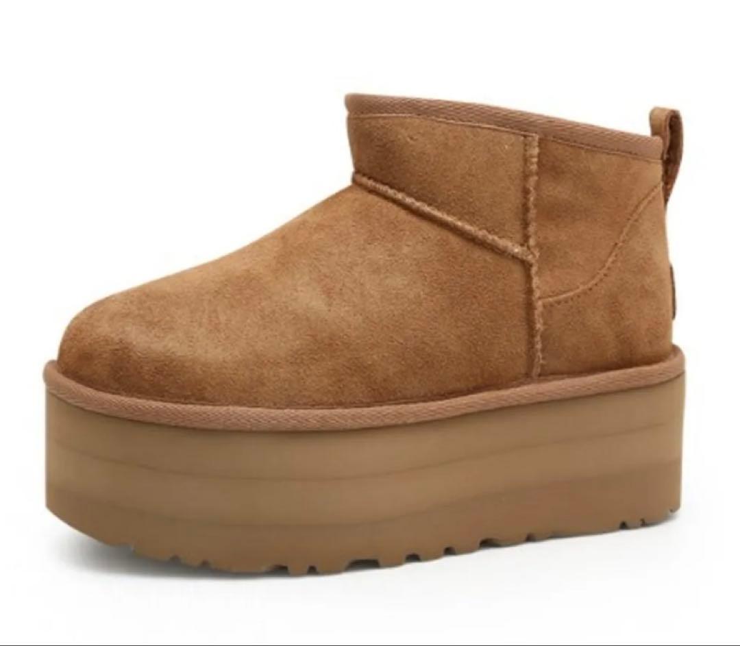 【新品】UGG アグ　クラシックウルトラミニ　チェスナット US8