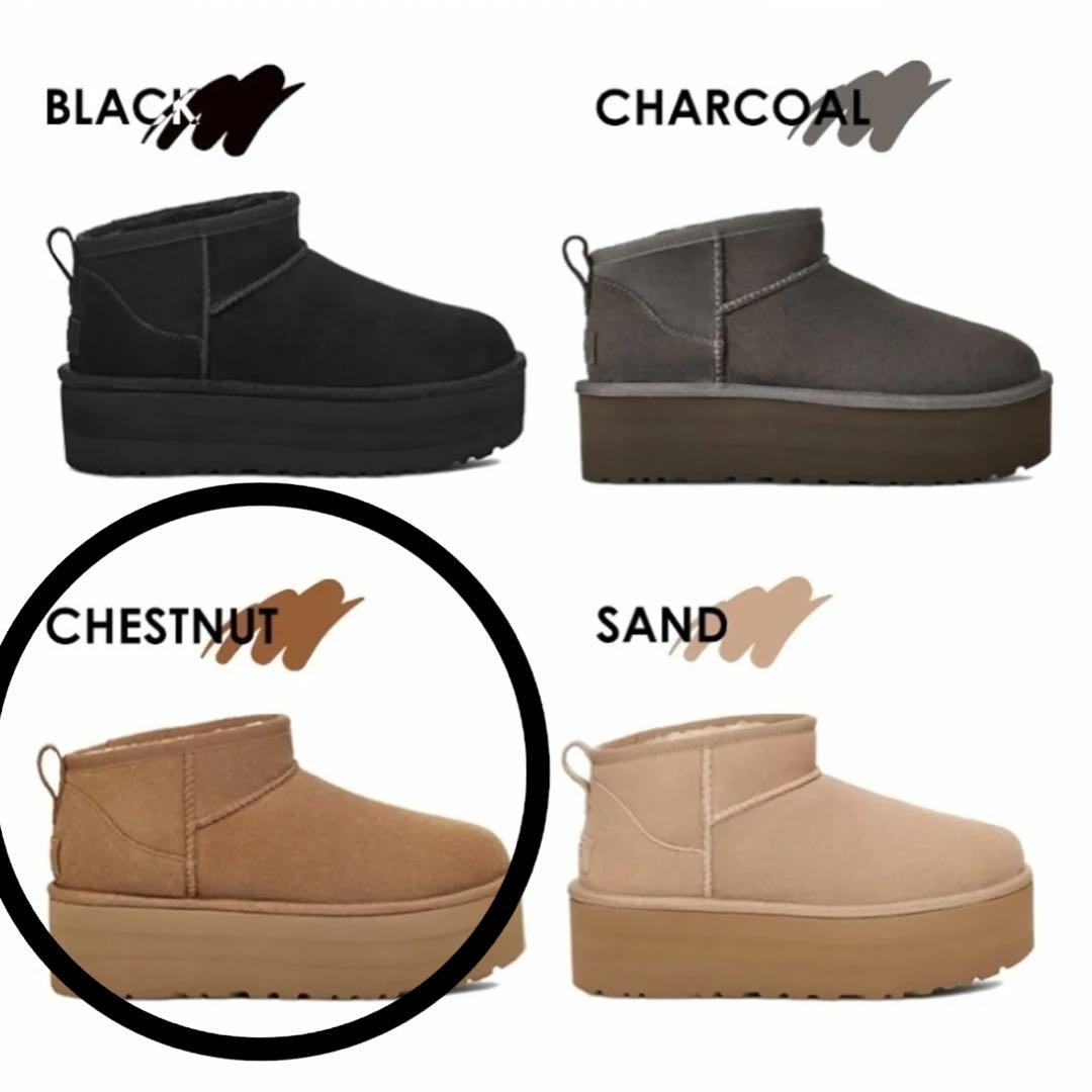 【新品】UGG アグ　クラシックウルトラミニ　チェスナット US8