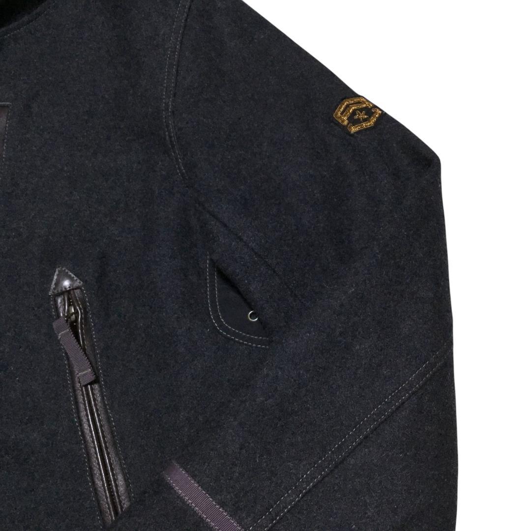 極美品 AVIREX ウール B-3 フライトジャケット 2XL グレー 裏ボア