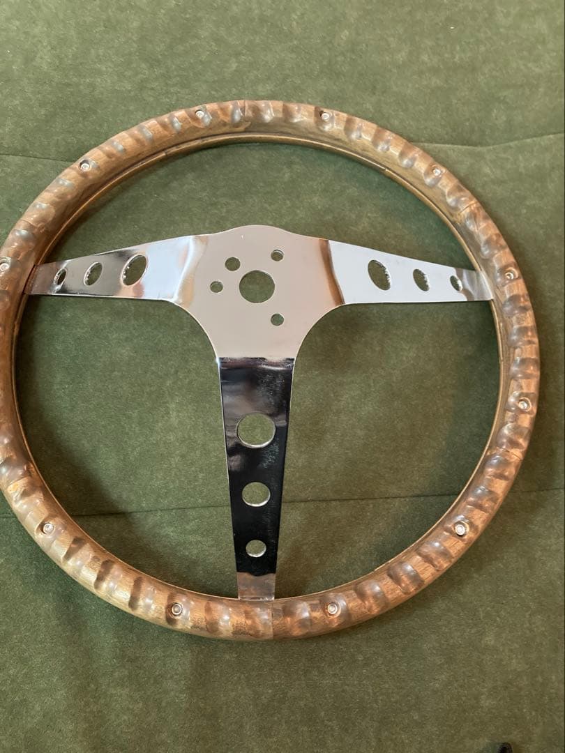 グラントウッドステアリング　フルセット　ステアリングホイール　ムーン旧車　アメ車