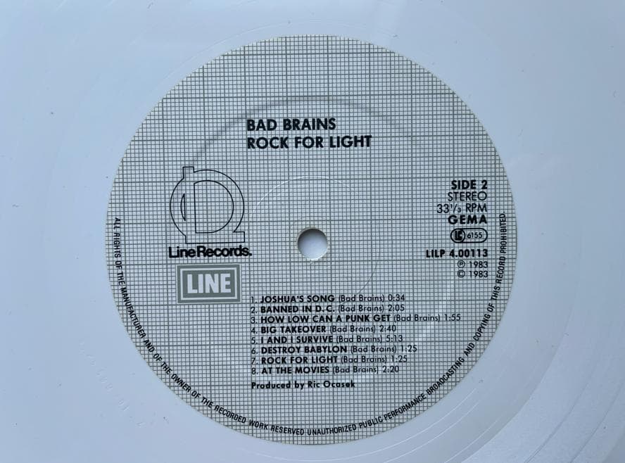 邦楽 Bad Brains I Against I & Rock For Light