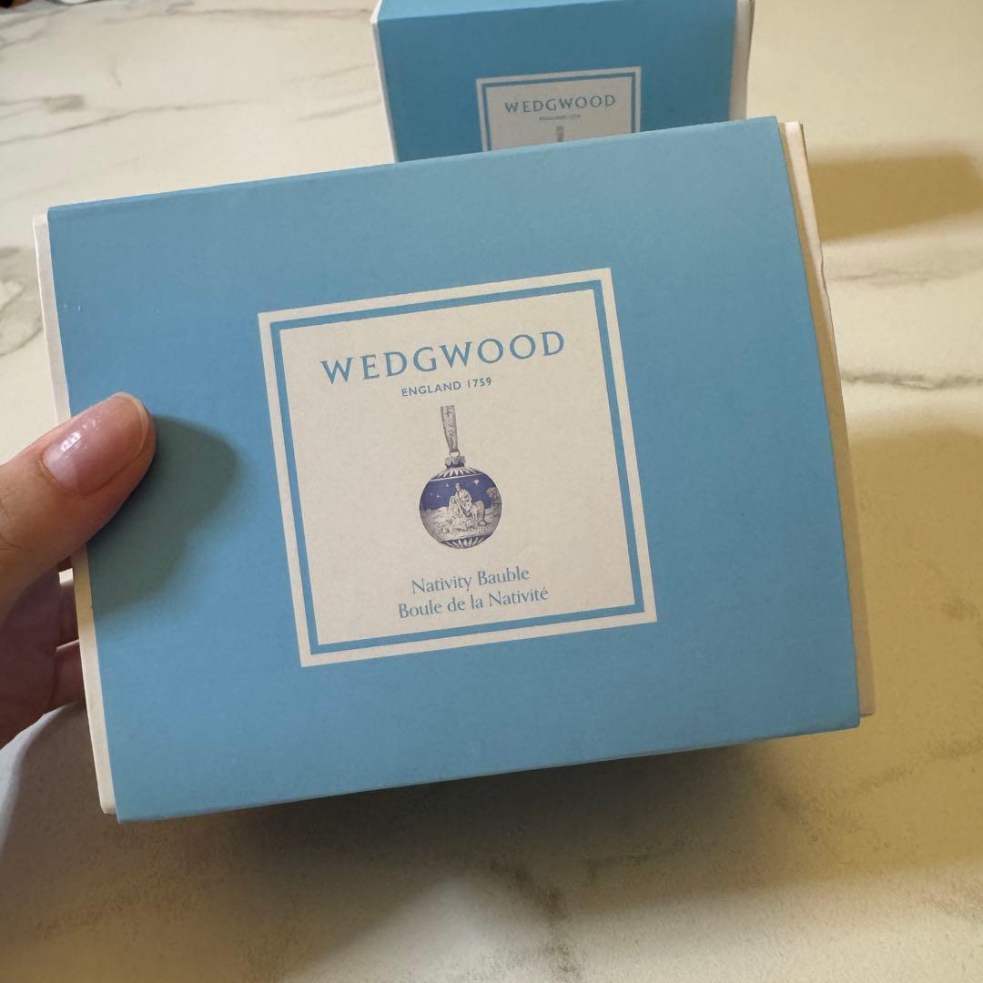 新品未開封　ウェッジウッド　クリスマス　オーナメント　2023 2個セット