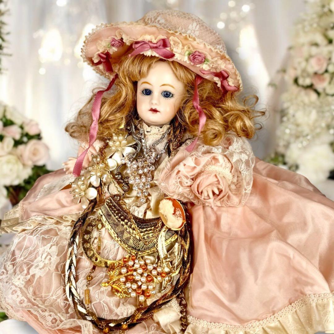 沙羅 アンティーク ビスクドール ゴーチェ ヘッド✕現代ビスクボディ再構成