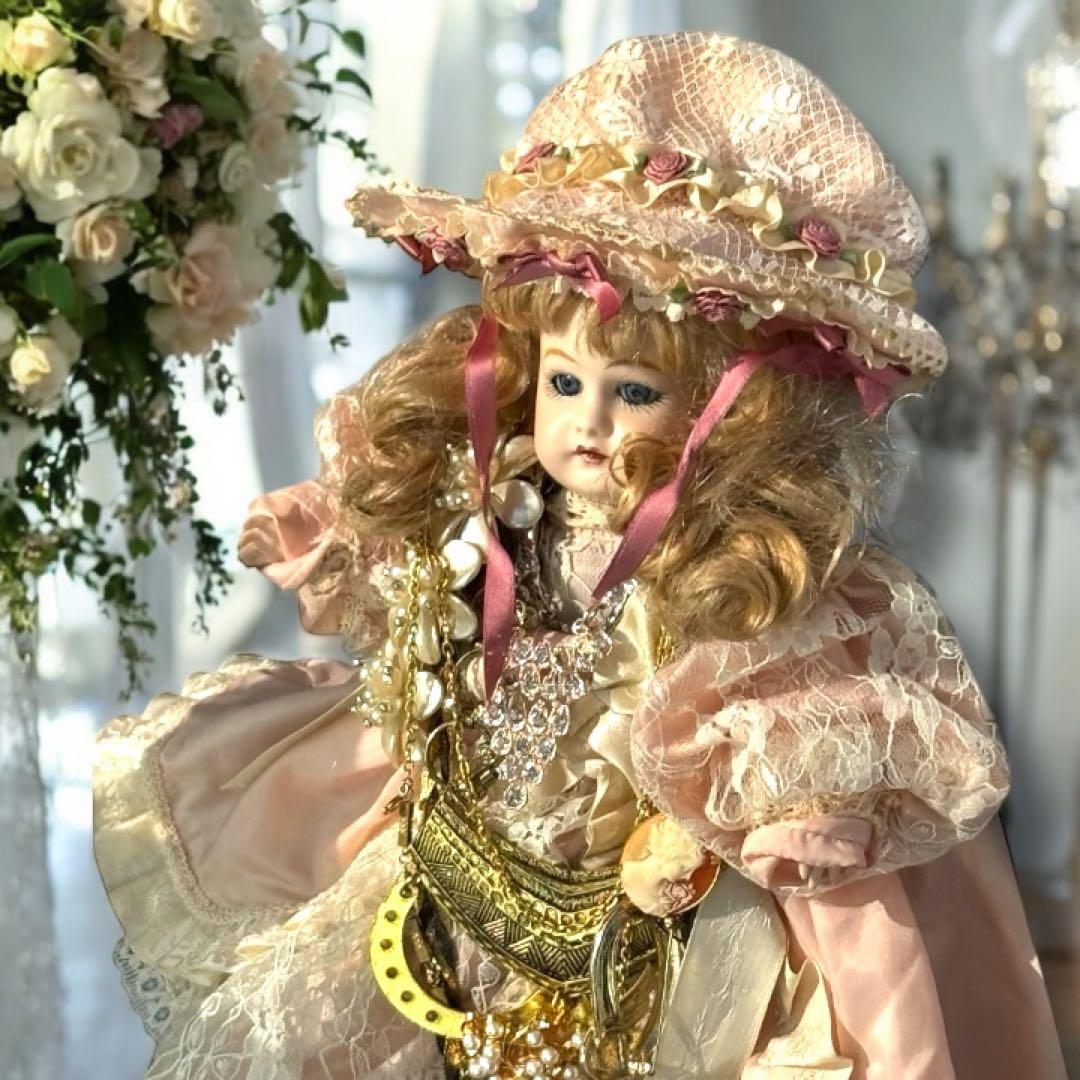 沙羅 アンティーク ビスクドール ゴーチェ ヘッド✕現代ビスクボディ再構成