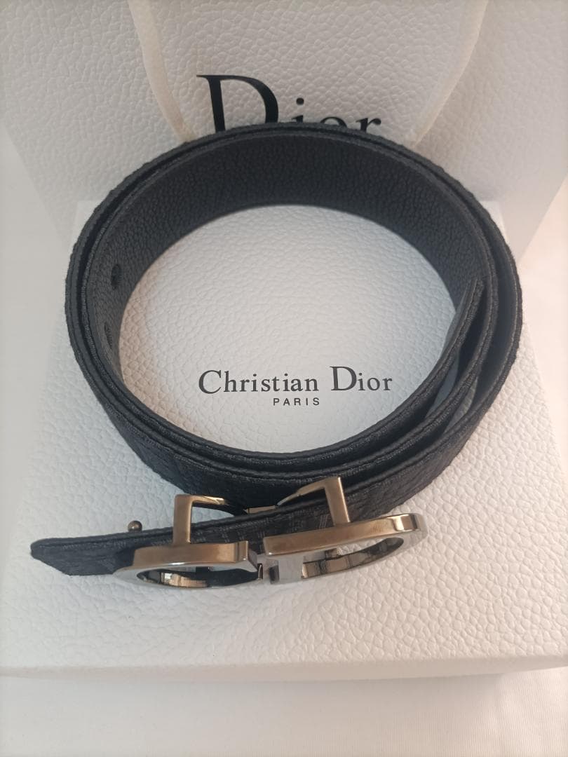 ブラック/美品✧ディオール ベルト Christian Dior✧メンズ 黒