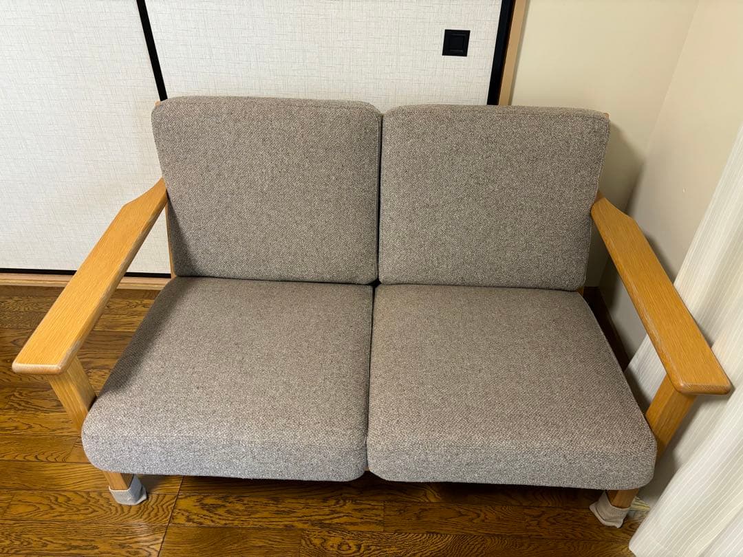 unico VISKA（ヴィスカ）　カバーリングソファー　2シーター　ナチュラル