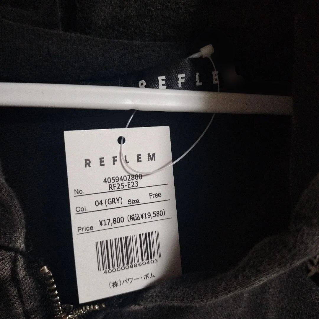 REFLEM レフレム うさ耳チェーン付きZIPパーカー　グレー