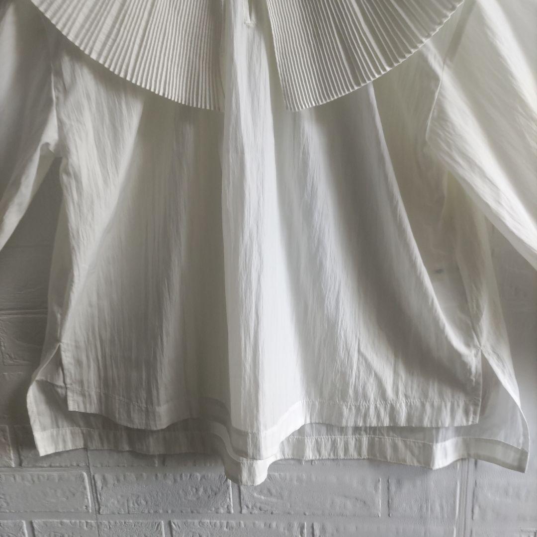 美品✨MACHATT 　マチャット　プリーツカラーブラウス 　ビッグカラー