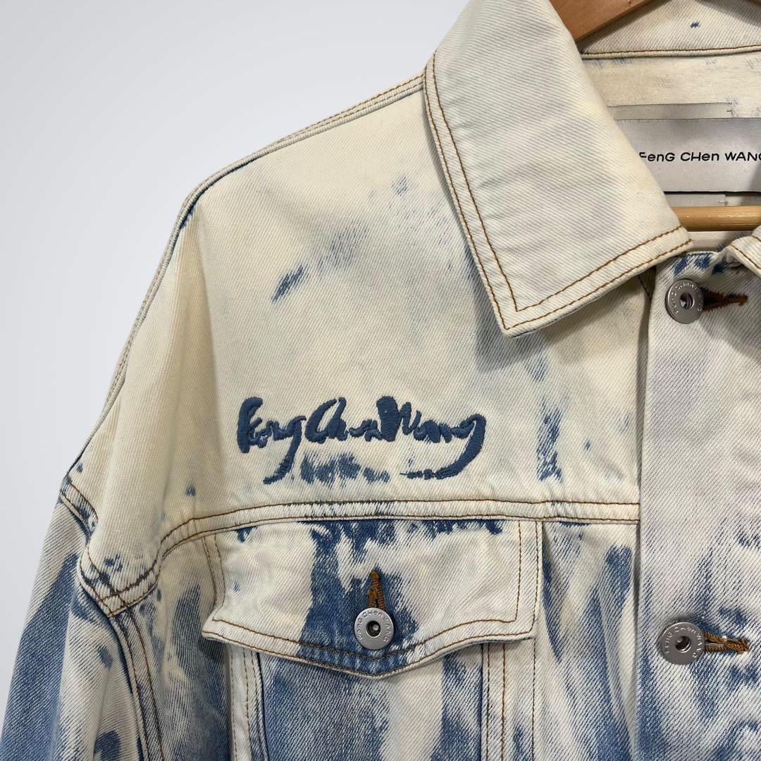【人気】Feng Chen Wang レイヤードデニムジャケット Mサイズ