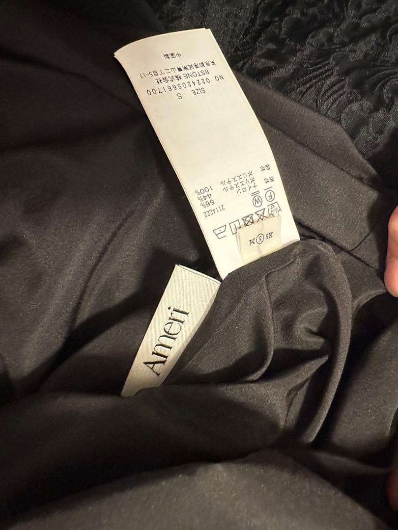 トップス AMERI BUMPY VOLUME MINI DRESS